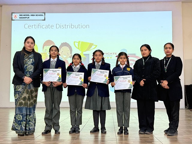 Our Young Achievers: Certificate Distribution
