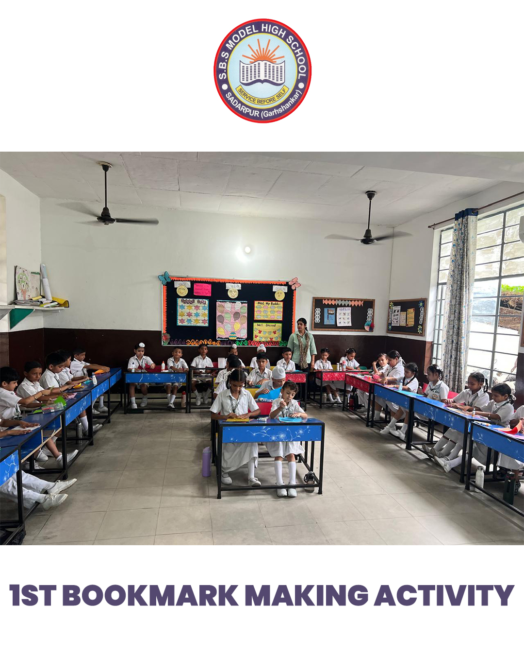 1st Bookmark Making Activity